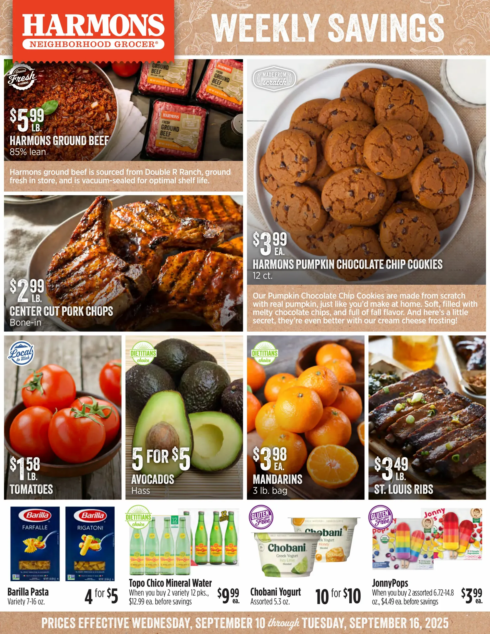 Weekly ad Harmons Sales from September 10 to September 16 2025 - Page 1