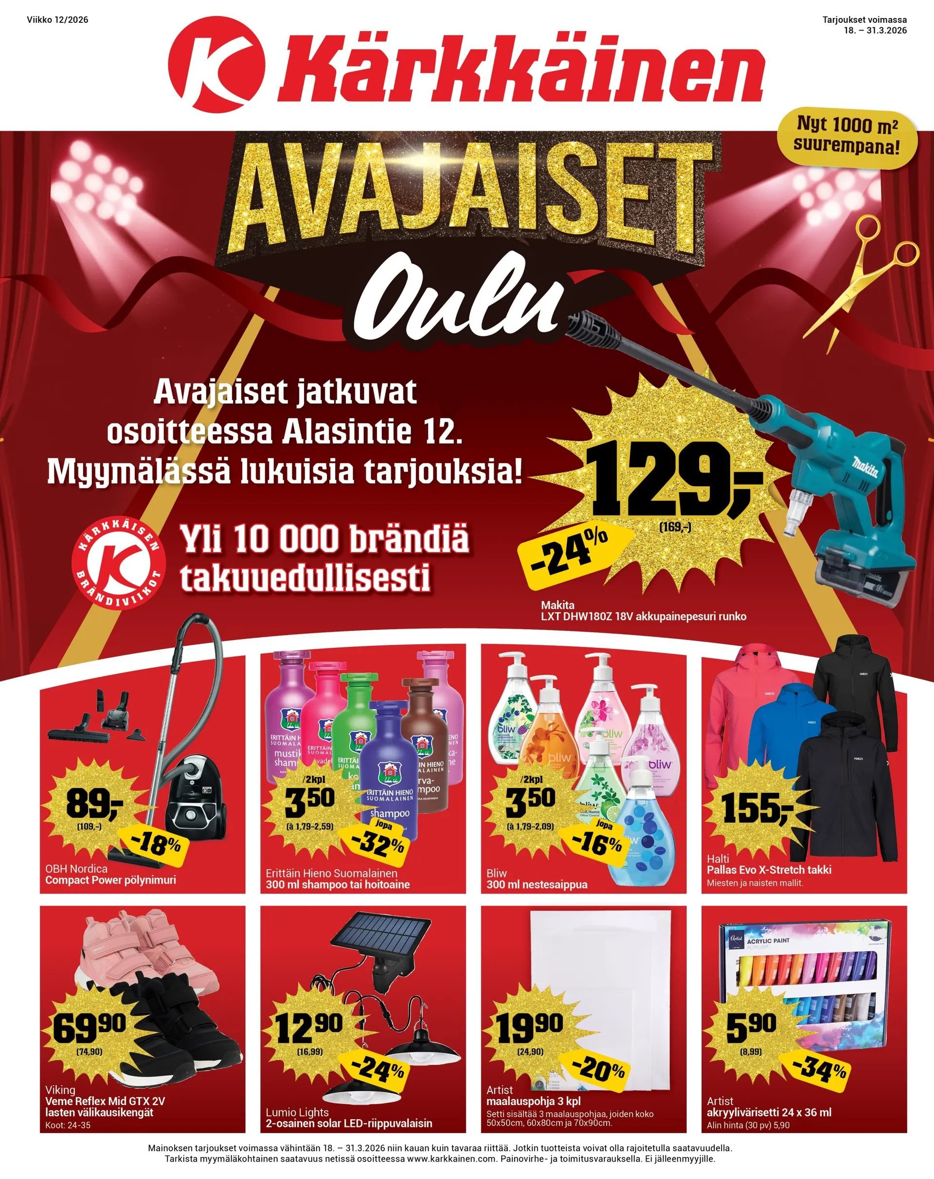  Kaupan Kärkkäinen uusimmat tarjoukset voimassa alkaen 1. maaliskuuta - 31. maaliskuuta 2026 - Tarjouslehti sivu 1