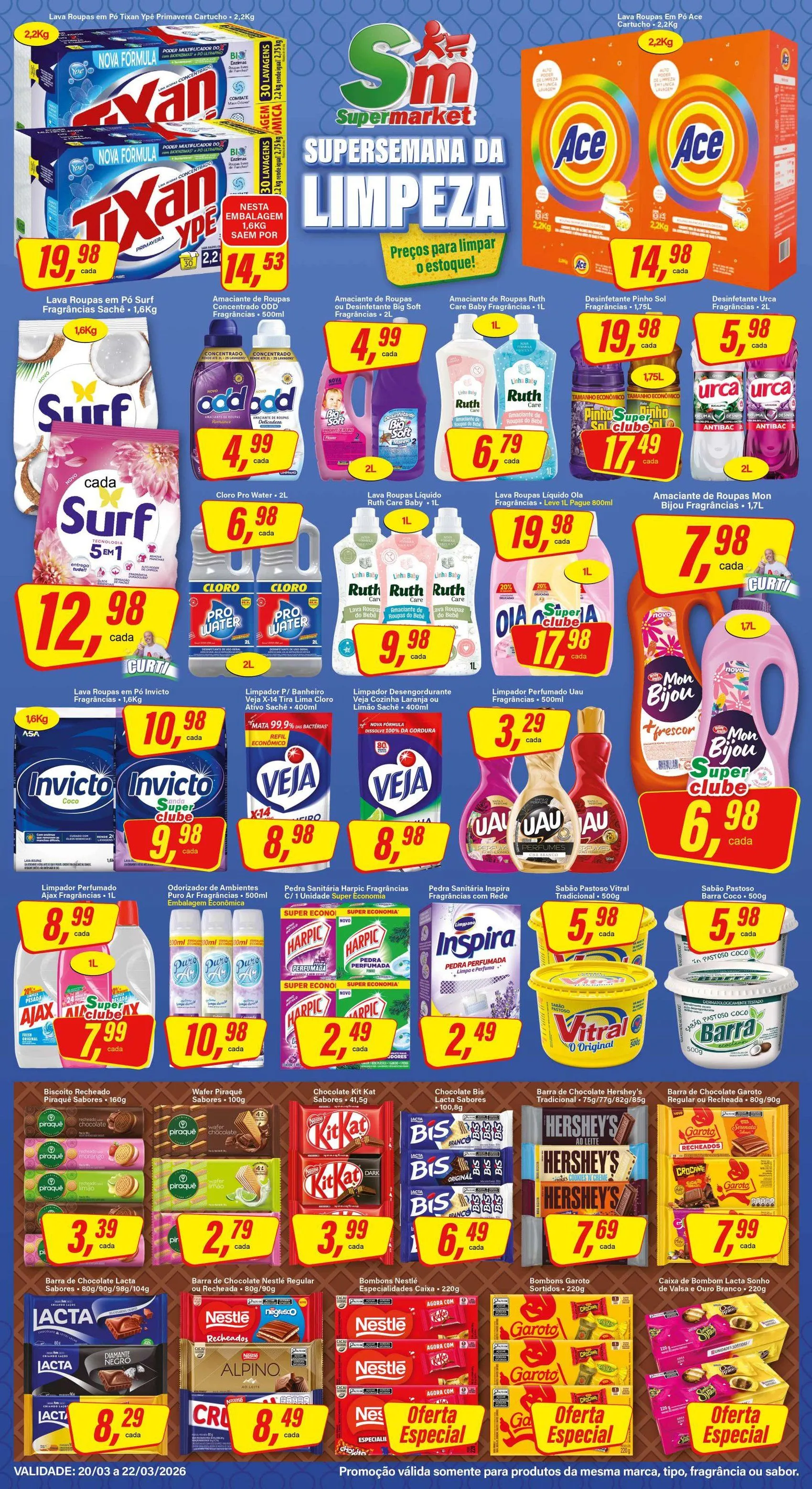 Encarte de Folhetos Rede Supermarket 20 de março até 22 de março 2026 - Pagina 2