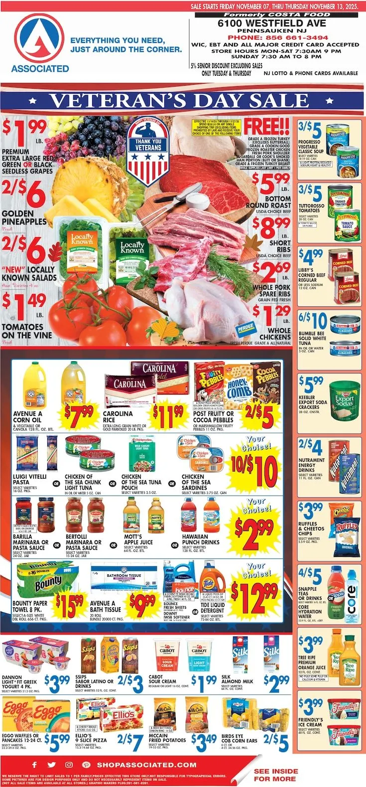 Weekly ad Associated Supermarkets Sales from November 7 to November 13 2025 - Page 1