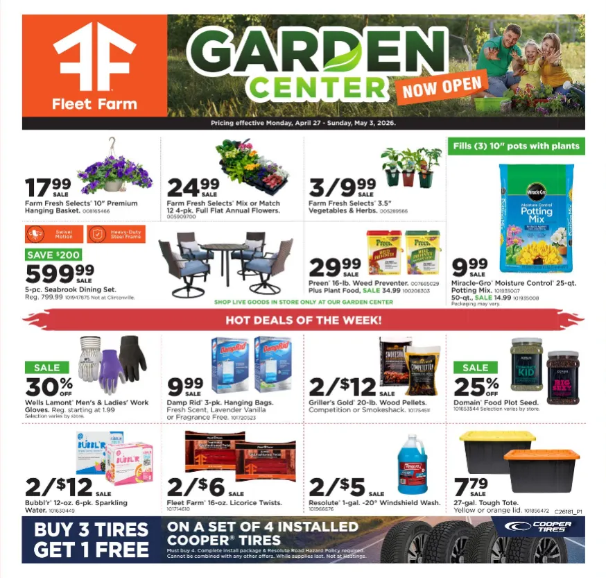 Weekly promotion Fleet Farm Sales spanning from April 27 to May 3 2026 - Page 2 for Catalogue 365