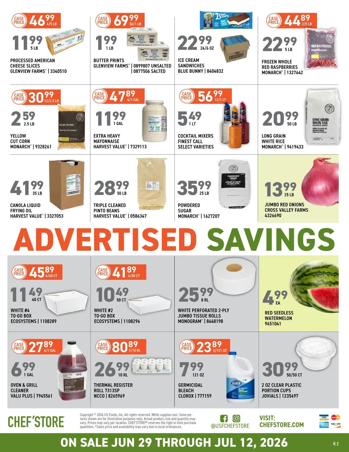 Weekly ad  US Foods Chef's Store Sales from June 29 to July 12 2026 - Page 2