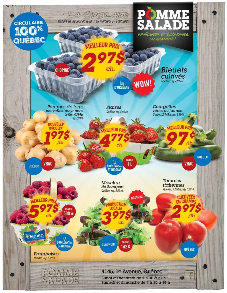 Pomme Salade flyers from August 7 to August 14 2025 - flyer page 