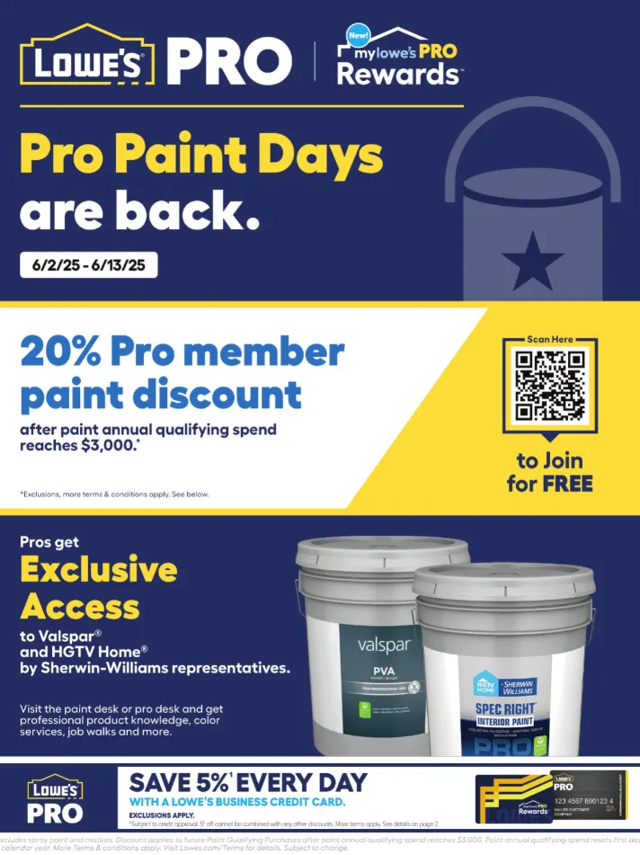 Weekly ad Lowe's Deals from June 5 to June 13 2025 - Page 1
