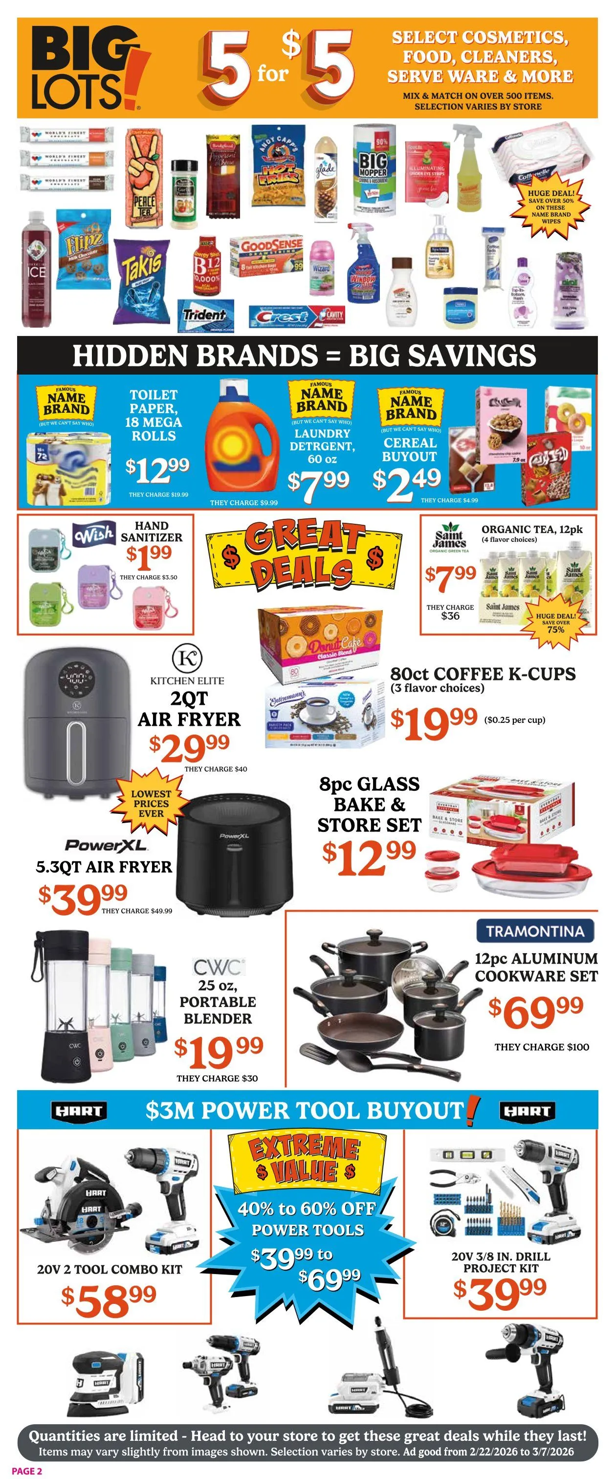 Weekly ad Big Lots Sales from February 22 to March 7 2026 - Page 2