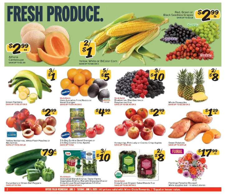 Weekly promotion Winn Dixie Sales spanning from June 3 to June 9 2026 - Page 2 for Catalogue 365