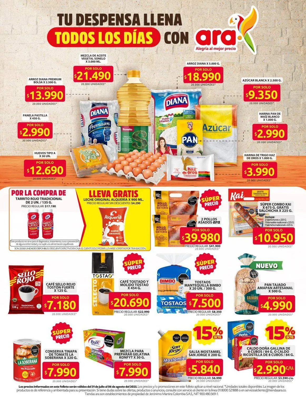 Catalogo de Ara Ofertas 31 de julio al 8 de agosto 2025 - Pag 2