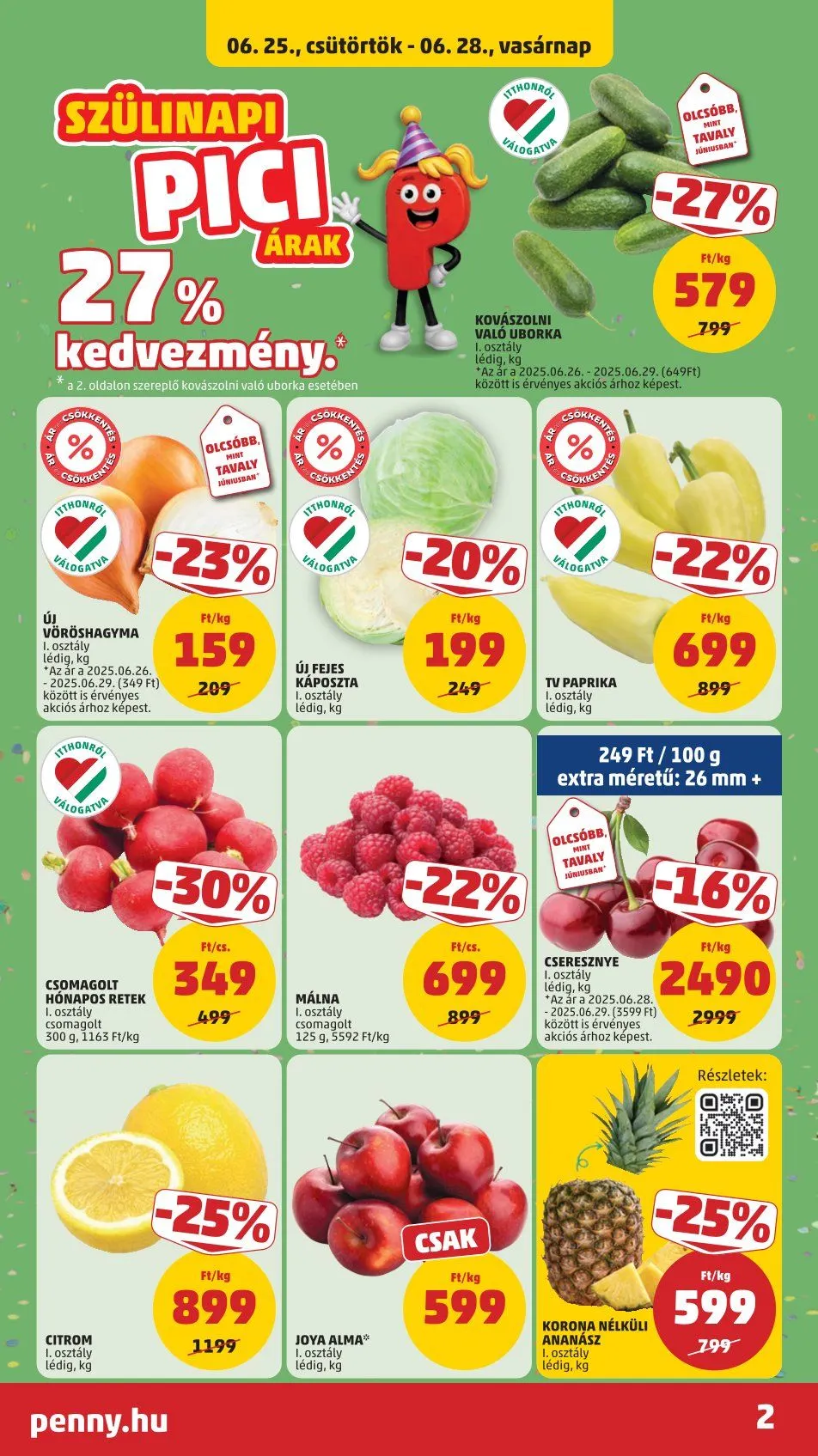 Katalógus  Penny Market legfrissebb ajánlatai június 25.-tól július 1.-ig 2026. - Oldal 2