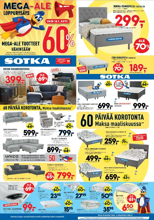Sotka Tarjoukset voimassa alkaen 8. tammikuuta - 14. tammikuuta 2025 - Tarjouslehti sivu 1