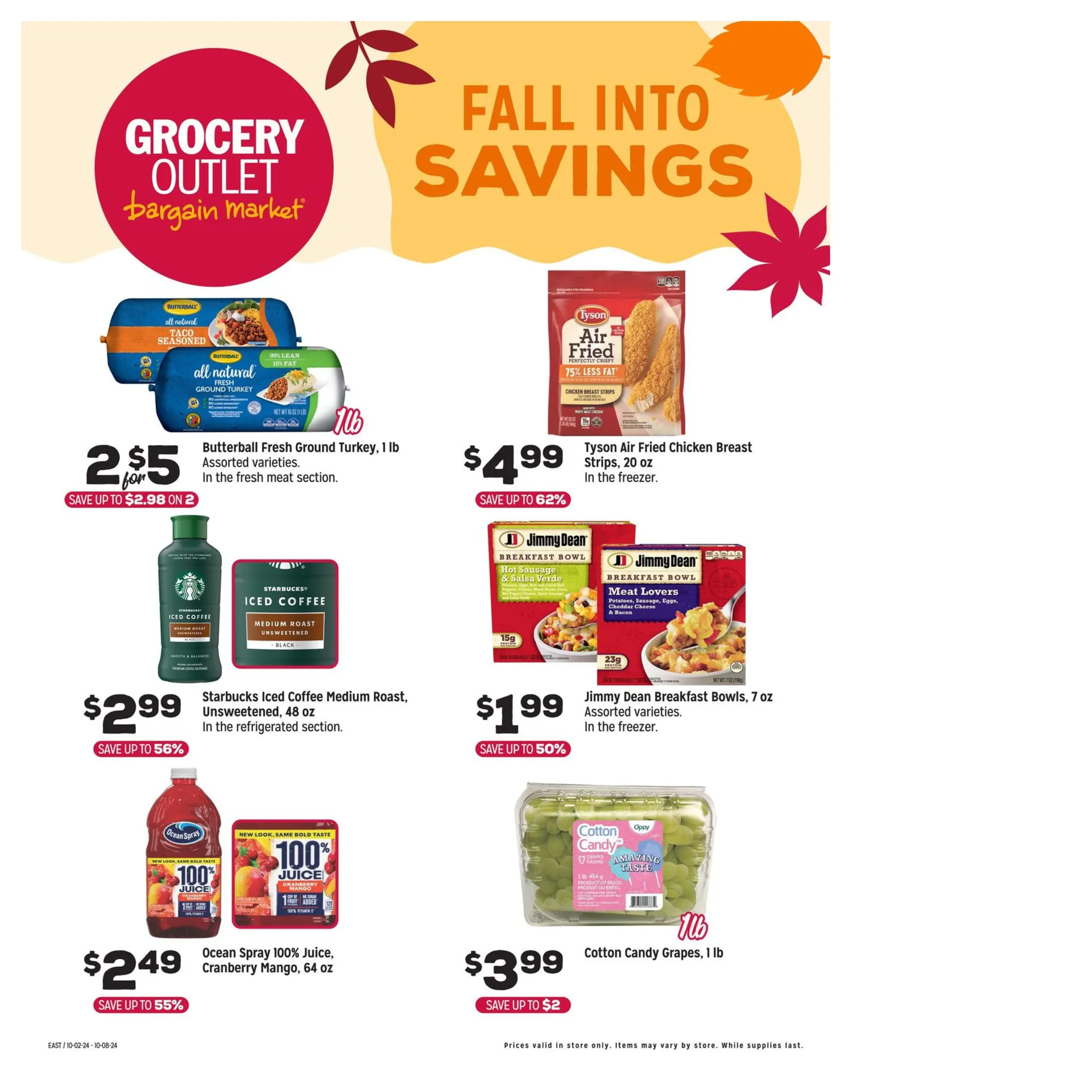 Weekly ad Grocery Outlet sales from October 2 to October 8 2024 - Page 1