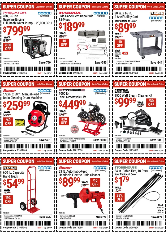 Weekly ad Harbor Freight Sales from January 21 to January 23 2026 - Page 2