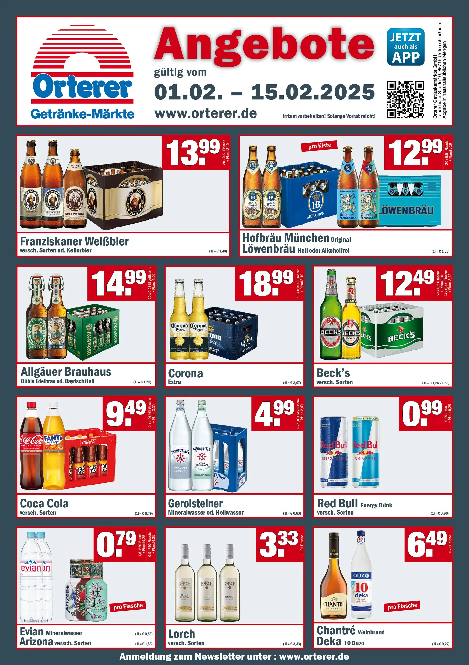 Orterer Getränkemarkt Deals von 13. Februar bis 15. Februar 2025 - Prospekt seite 