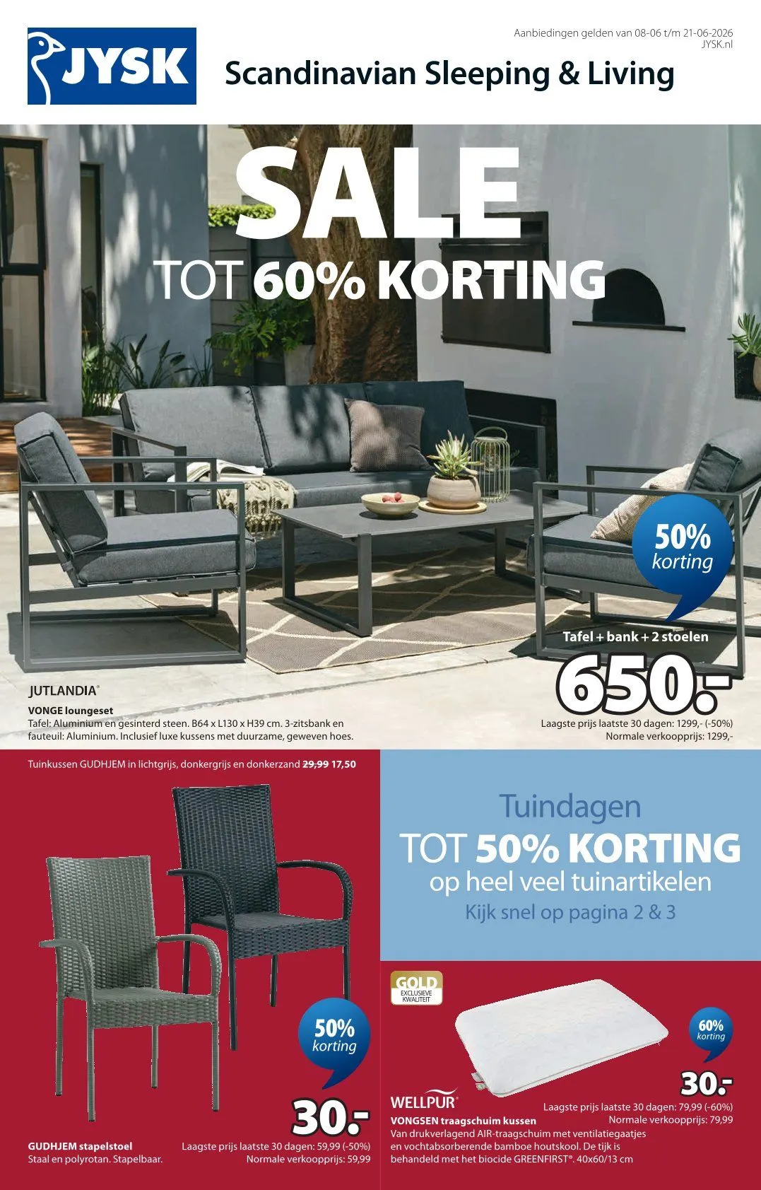 JYSK Folders van 8 juni tot 21 juni 2026 - Folder pagina 1