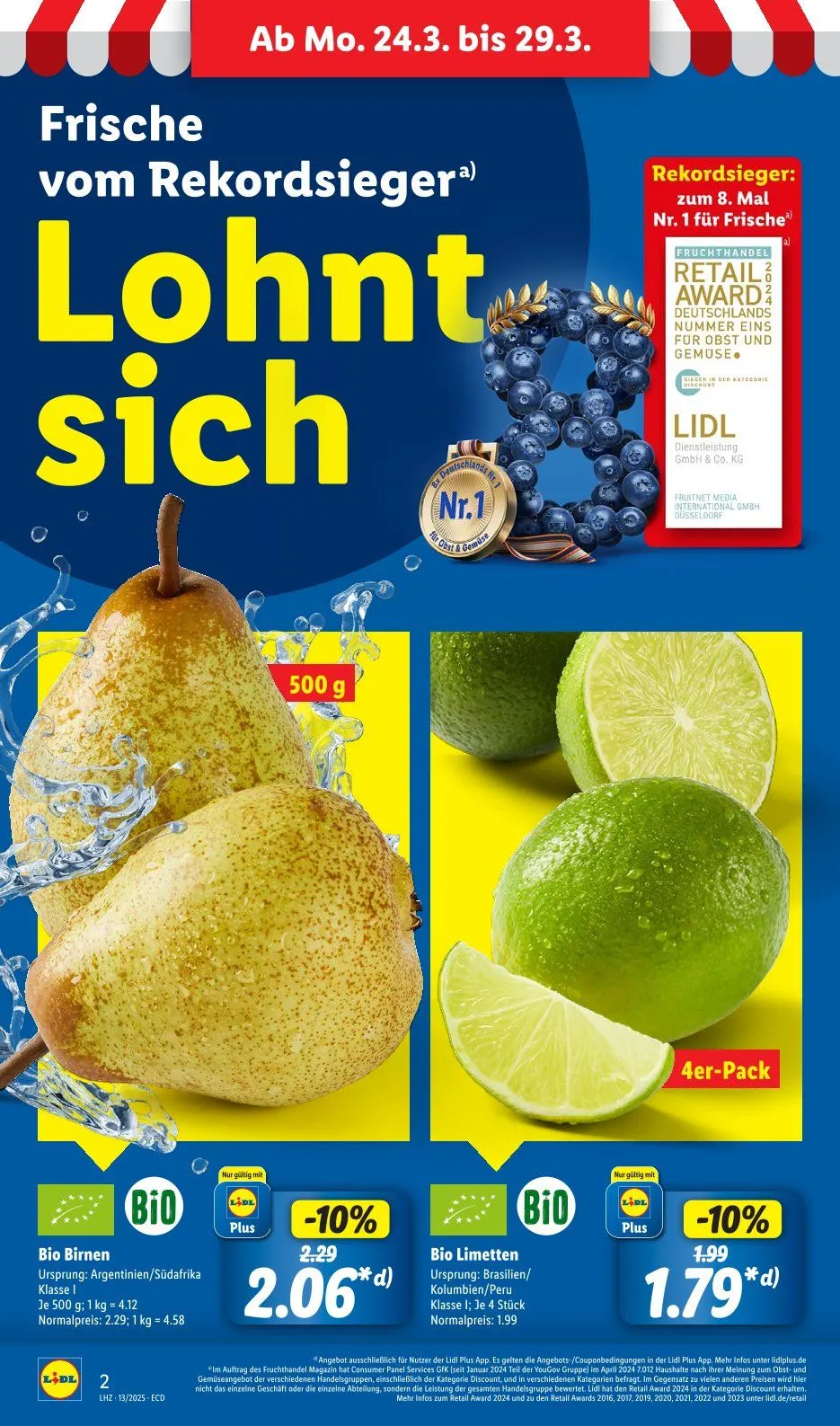 Lidl Prospekt von 24. März bis 29. März 2025 - Prospekt seite 2