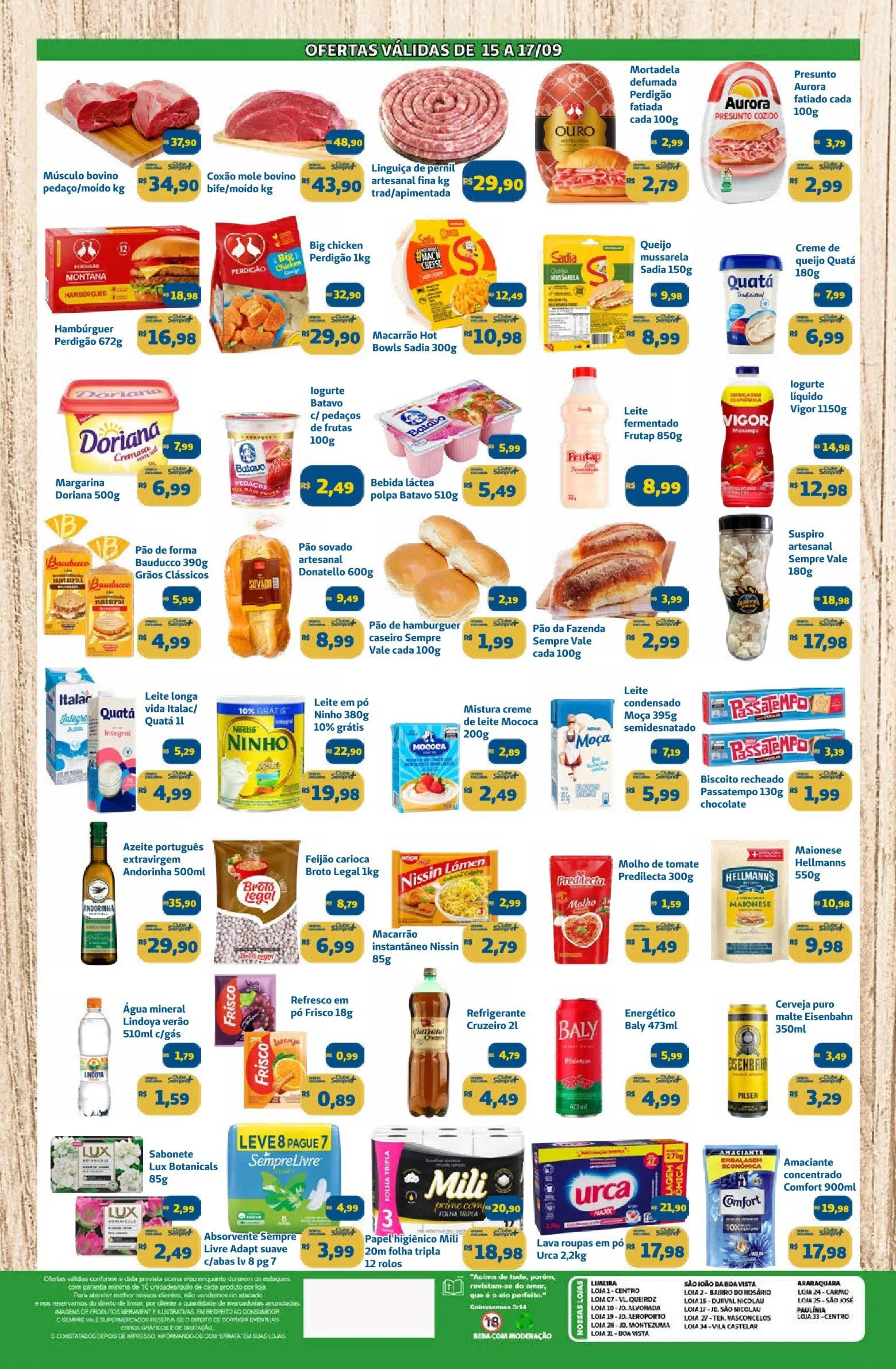 Encarte de Folhetos Sempre Vale Supermercados 15 de setembro até 18 de setembro 2025 - Pagina 2