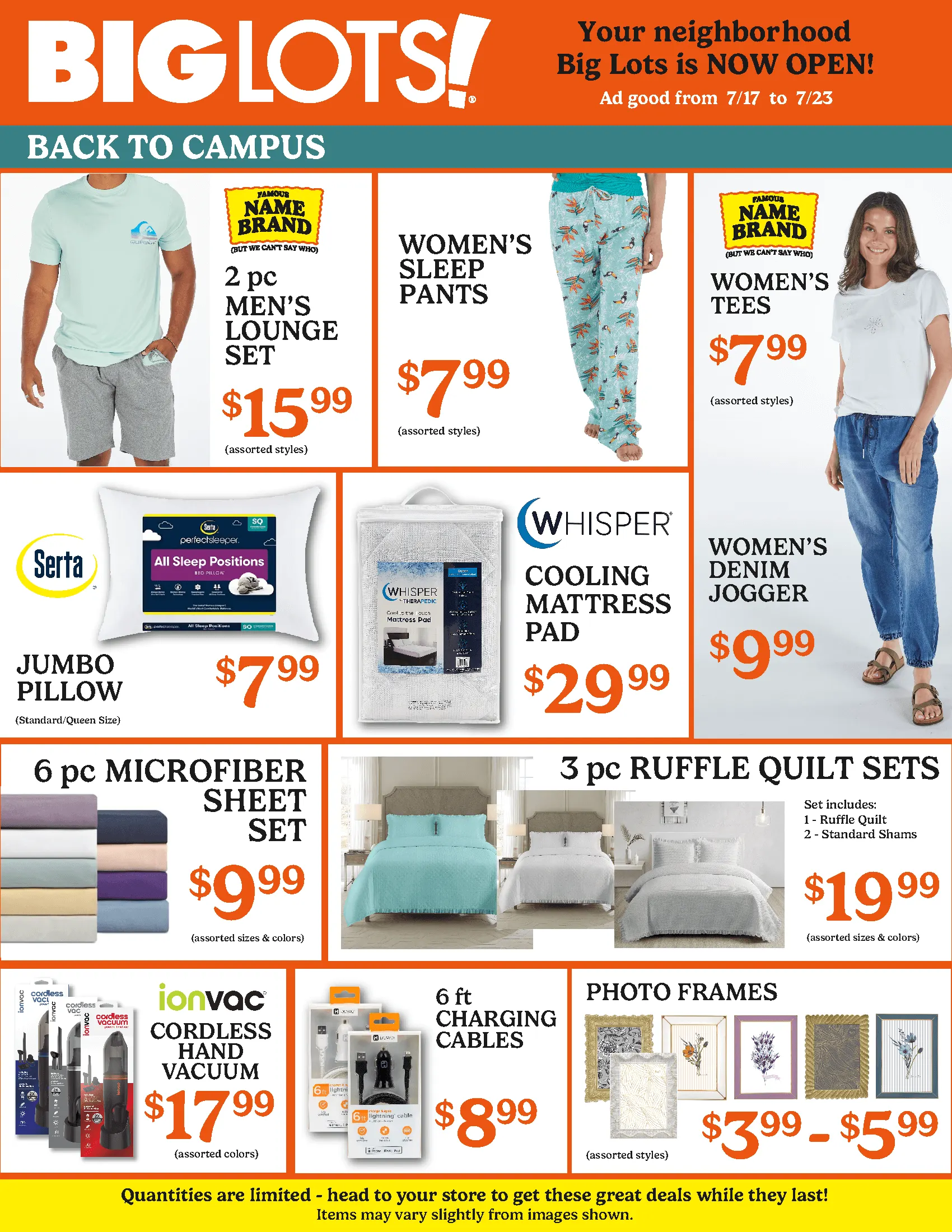 Weekly ad Big Lots Sales from July 17 to July 23 2025 - Page 1