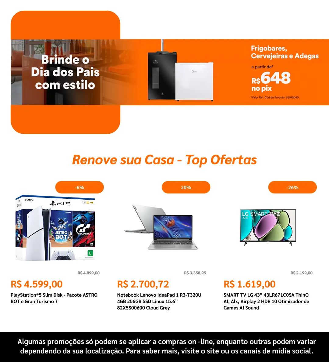 Encarte de  Ponto Frio  29 de julho até 17 de agosto 2026 - Pagina 2