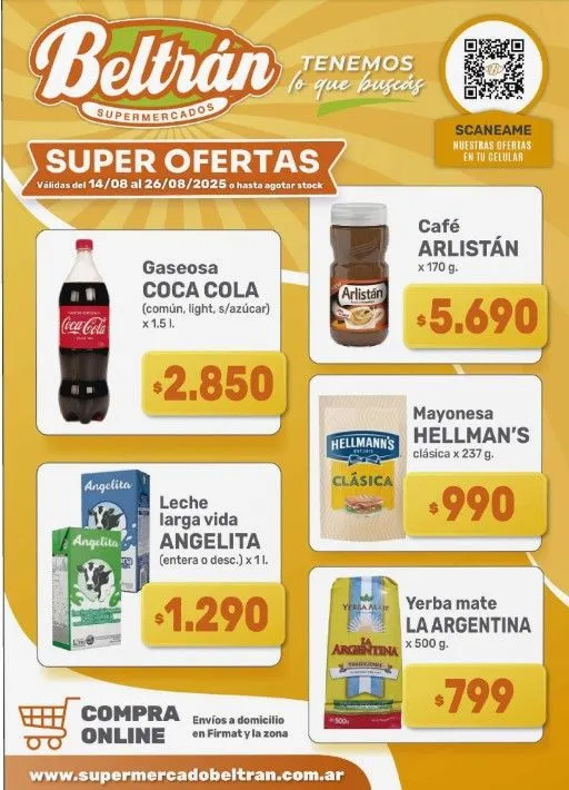 Ofertas de Ofertas Beltrán Supermercados 14 de agosto al 20 de agosto 2025 - Página  del catálogo