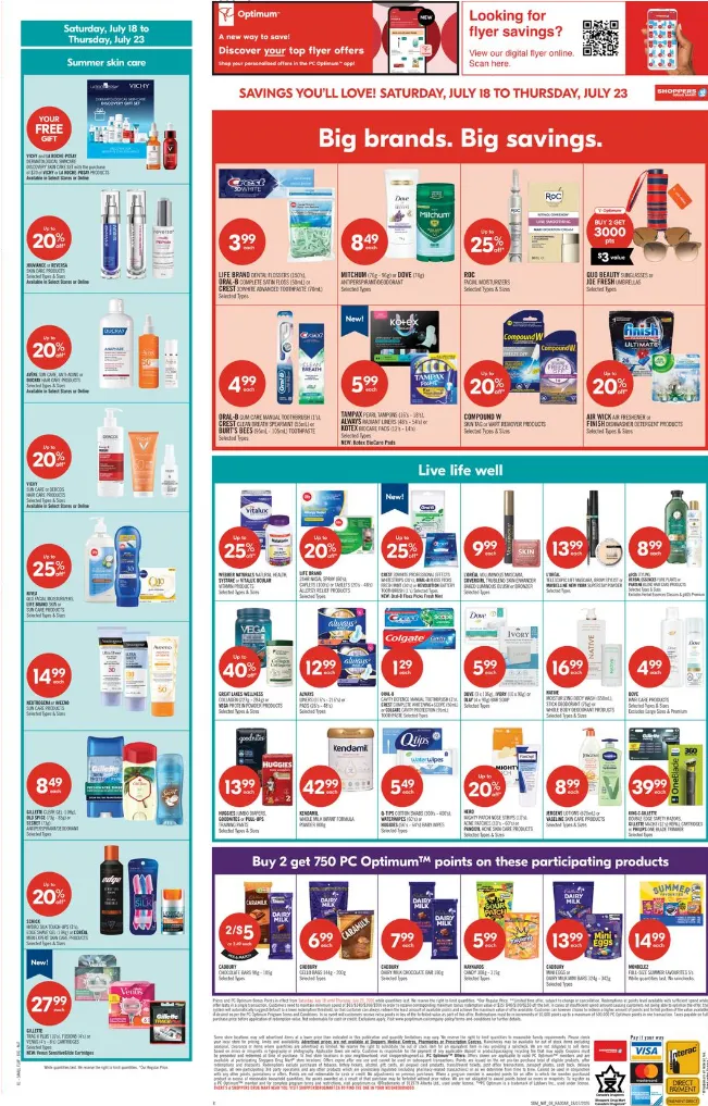Shoppers Drug Mart Sales from July 18 to July 23 2026 - flyer page 2