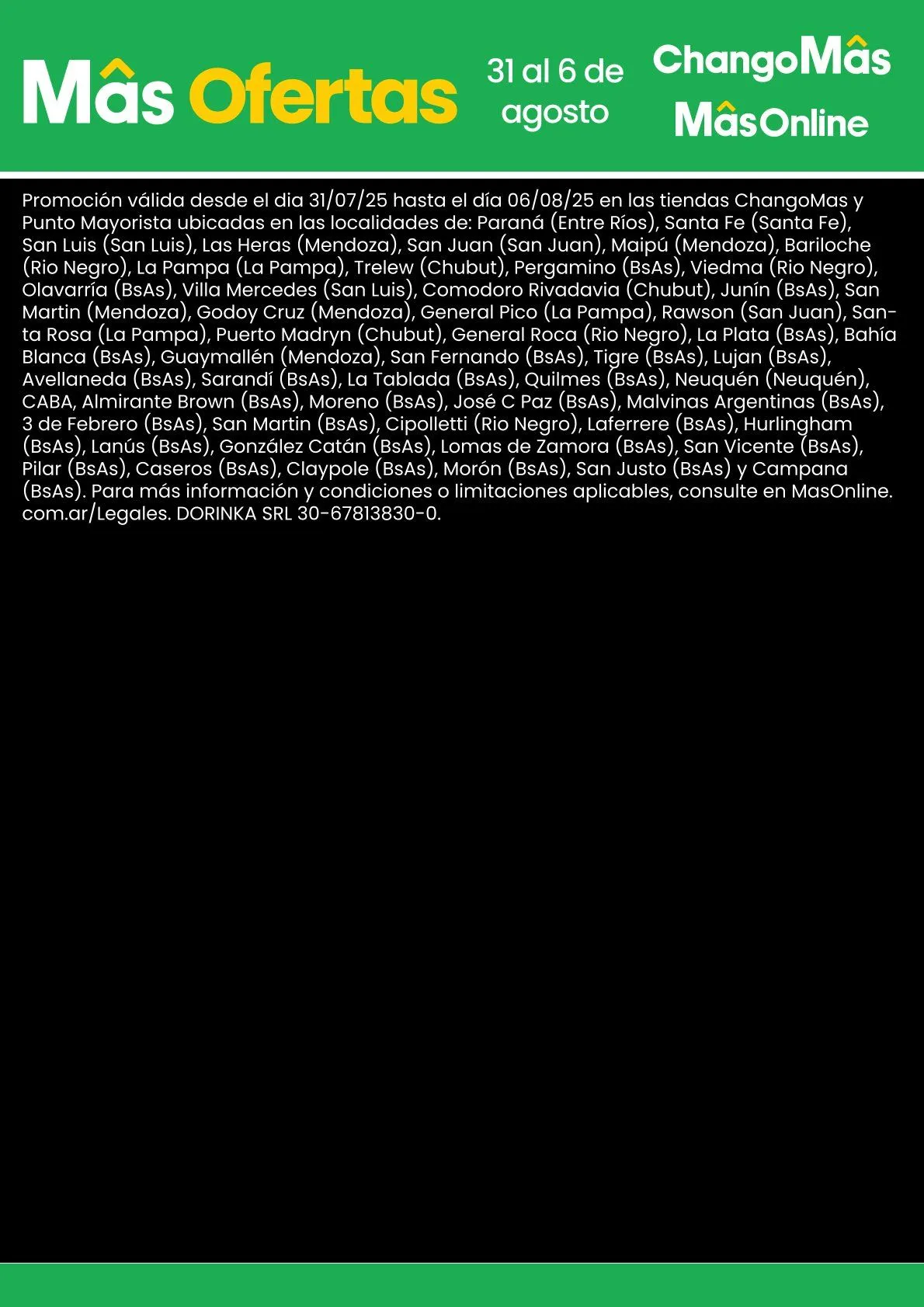 Ofertas de Ofertas Changomas 31 de julio al 6 de agosto 2025 - Página 2 del catálogo