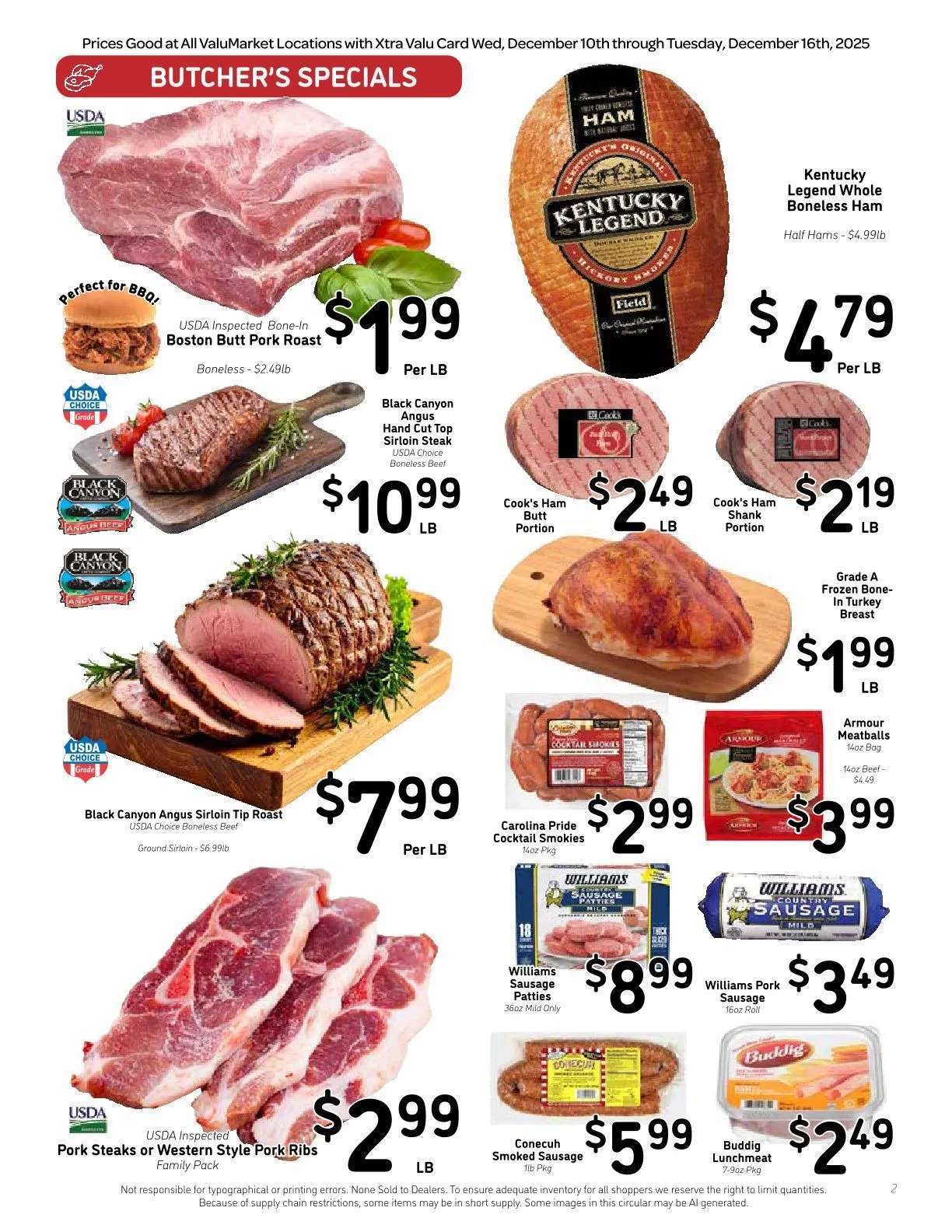 Weekly ad ValuMarket Sales from December 10 to December 16 2025 - Page 2