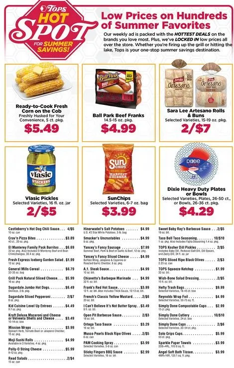 Weekly ad Tops Friendly Markets Sales from July 20 to September 1 2025 - Page 1