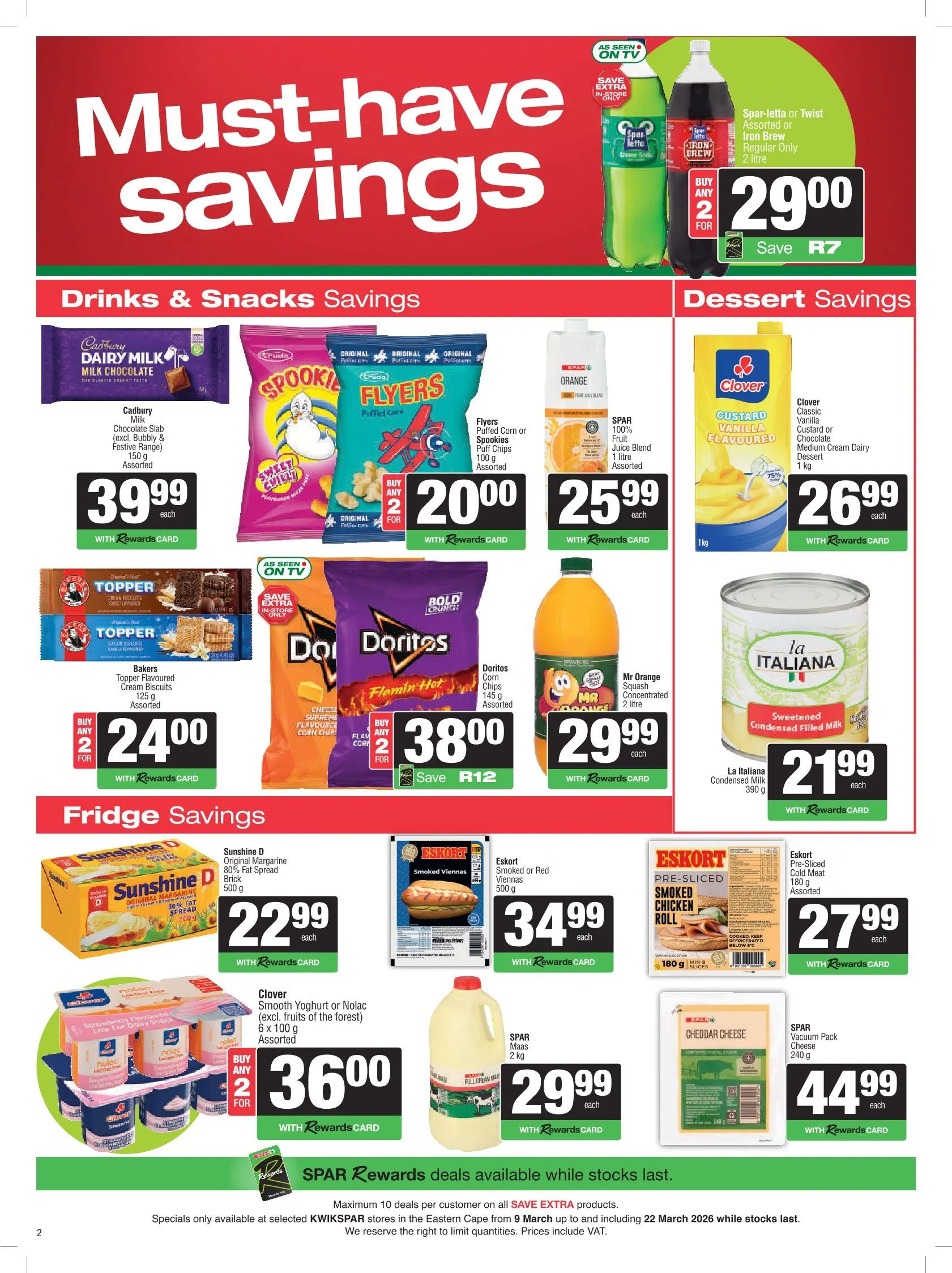 SPAR weekly ads from 9 March to 22 March 2026 - Catalogue Page 2