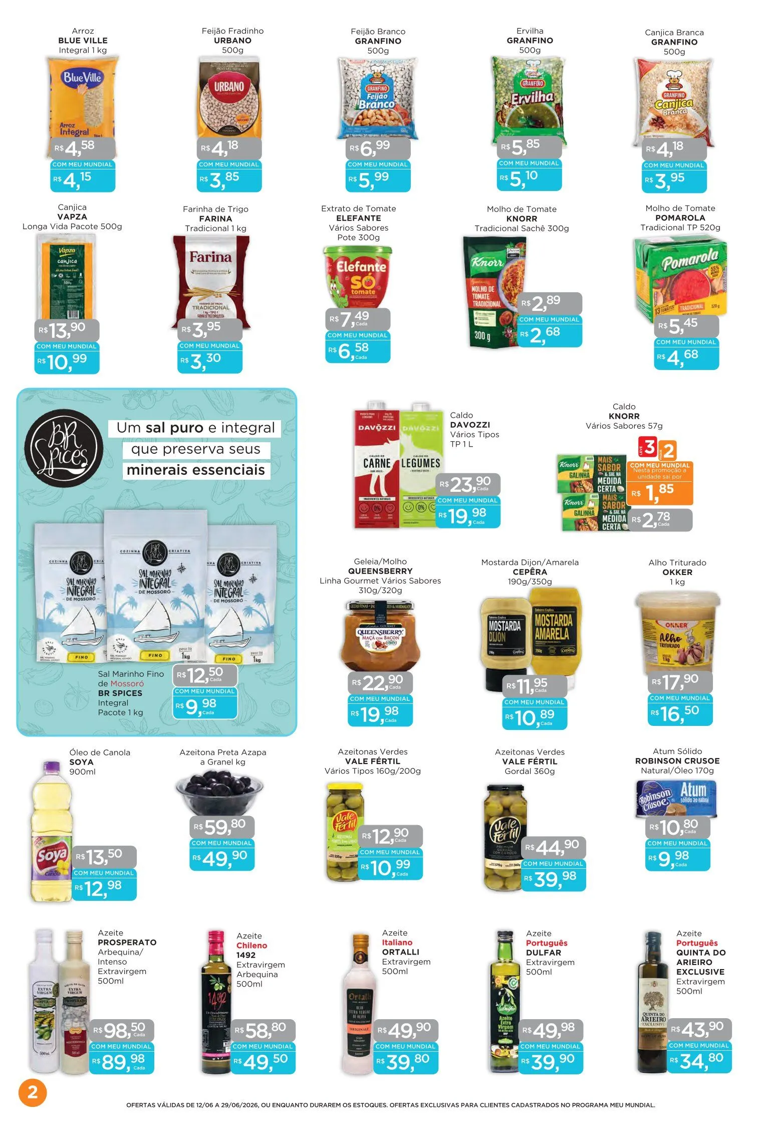 Encarte de Folhetos Supermercados Mundial 12 de junho até 29 de junho 2026 - Pagina 2
