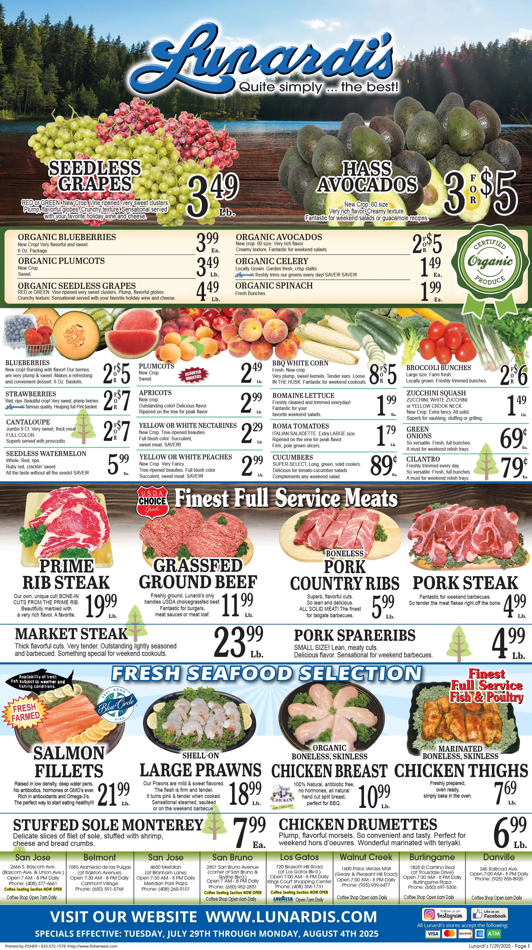 Weekly ad Lunardi's Sales from July 29 to August 5 2025 - Page 1