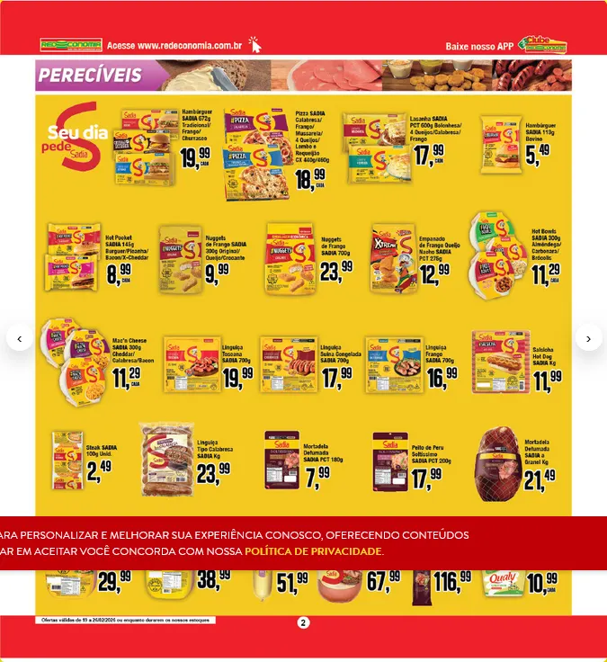 Encarte de Folhetos Redeconomia 19 de fevereiro até 20 de fevereiro 2026 - Pagina 2