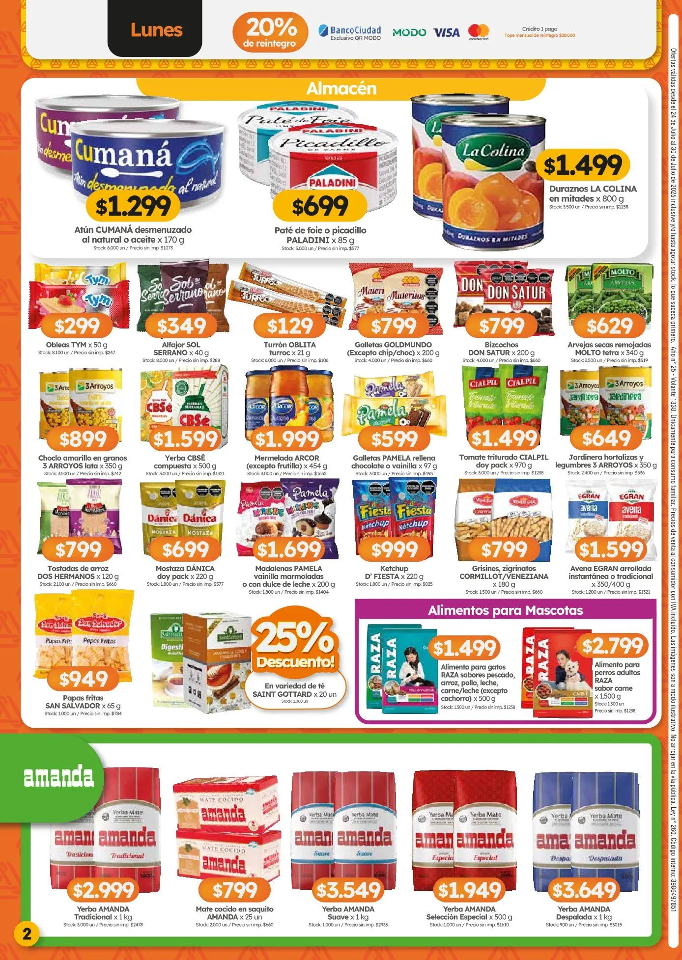 Ofertas de Ofertas Cordiez - Últimos catálogos 24 de julio al 30 de julio 2025 - Página 2 del catálogo