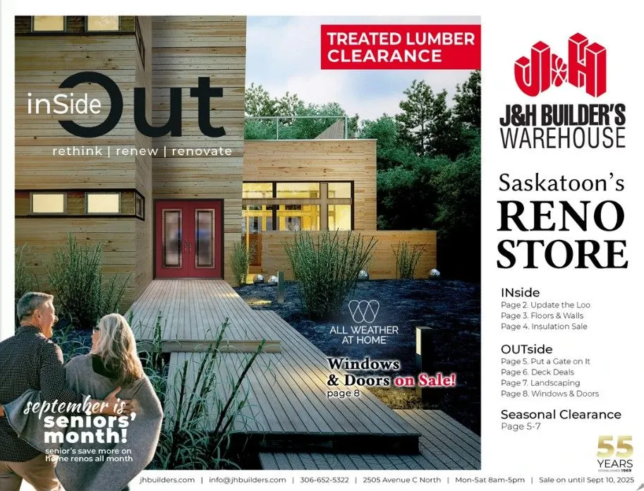 J&H Builder's Warehouse Sales from August 21 to September 10 2025 - flyer page 1