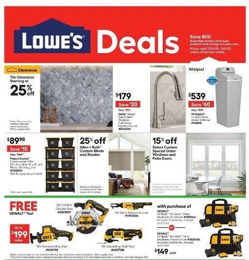 Lowe's flyers from July 24 to August 6 2025 - flyer page 