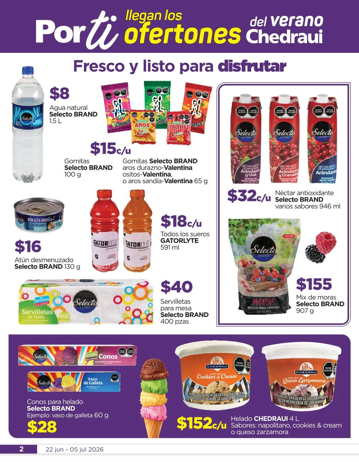 Catálogo de Chedraui Ofertas 22 de junio al 5 de julio 2026 - Pagina 2