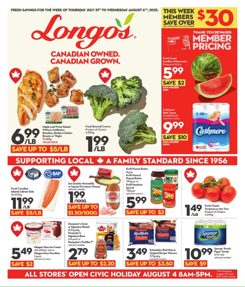 Longo's Sales from July 31 to August 6 2025 - flyer page