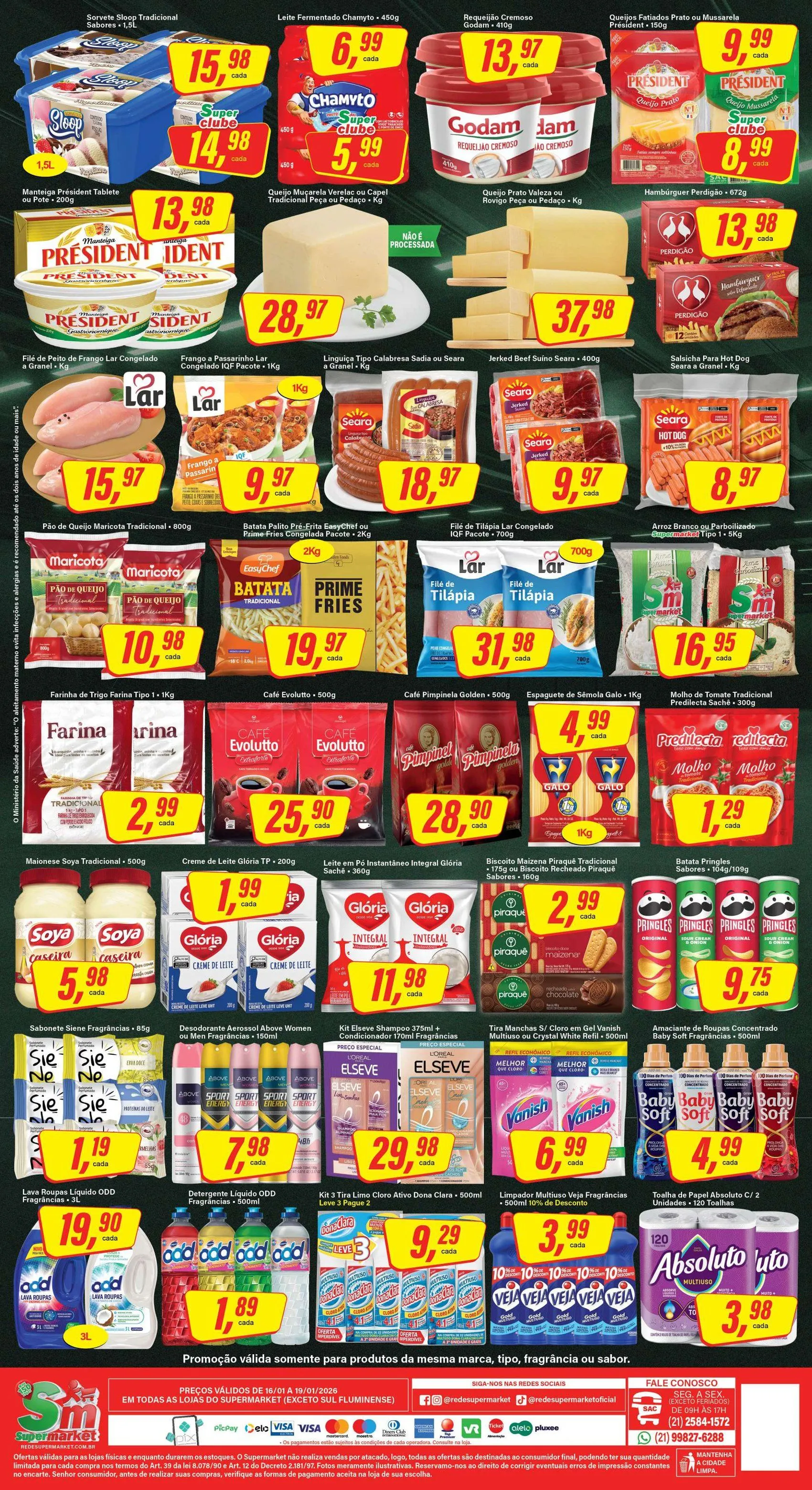 Encarte de  Folhetos Rede Supermarket  16 de janeiro até 19 de janeiro 2026 - Pagina 2