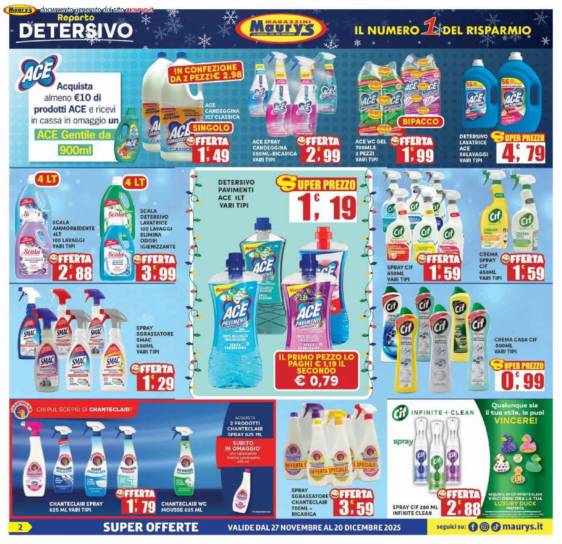 Maury's  Volantino da 27 novembre a 20 dicembre di 2025 - Pagina del volantino 2