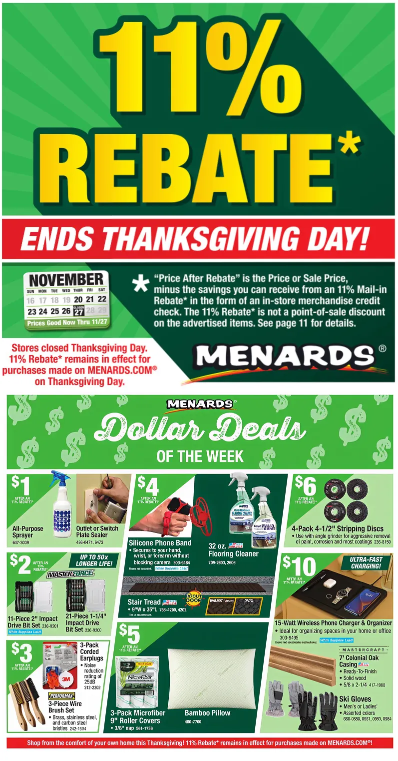Weekly ad Menards Black Friday Sale from November 27 to November 30 2025 - Page