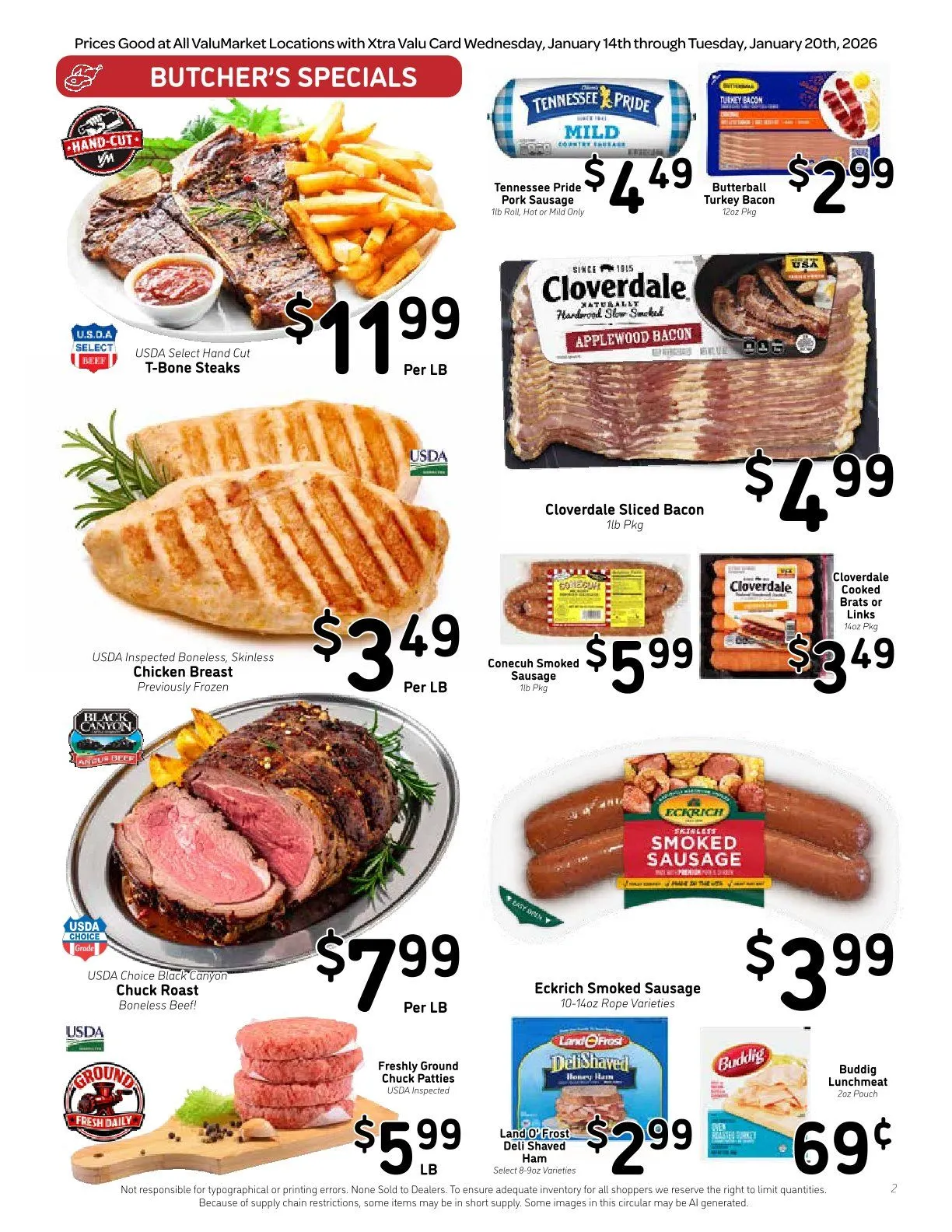 Weekly ad ValuMarket Sales from January 14 to January 20 2026 - Page 2