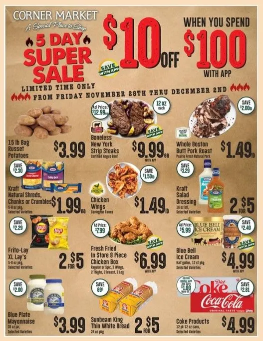Weekly ad Corner Market Sales from November 28 to December 3 2025 - Page