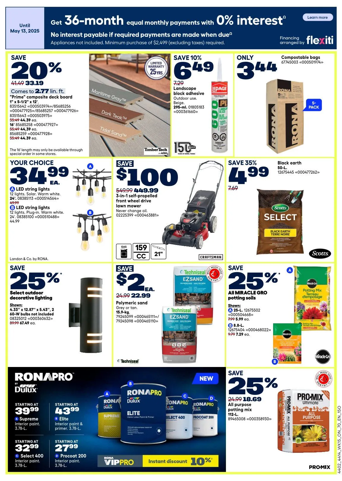 RONA Sales from May 8 to May 13 2026 - flyer page 2