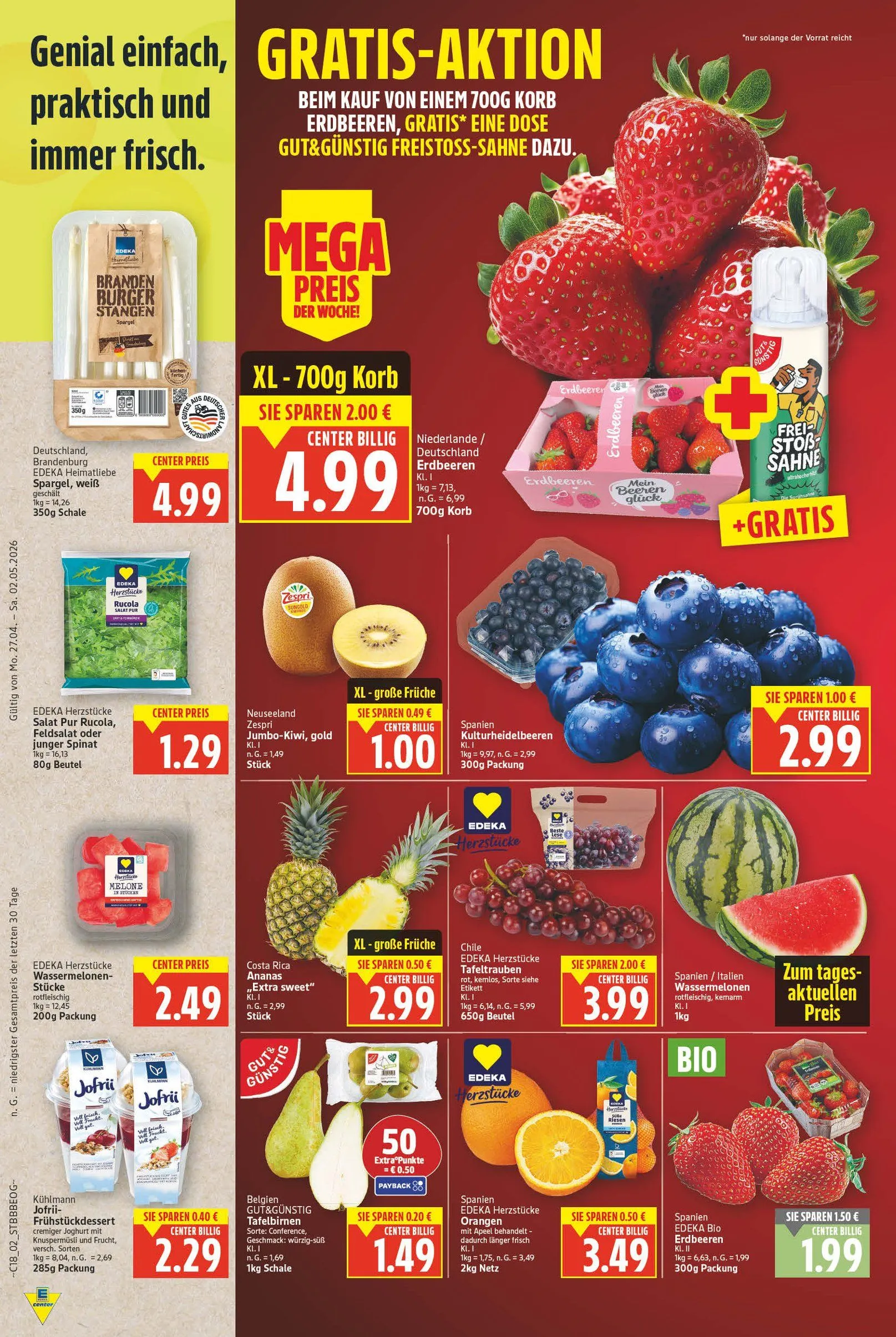 Edeka Angebote von 26. April bis 2. Mai 2026 - Prospekt seite 2