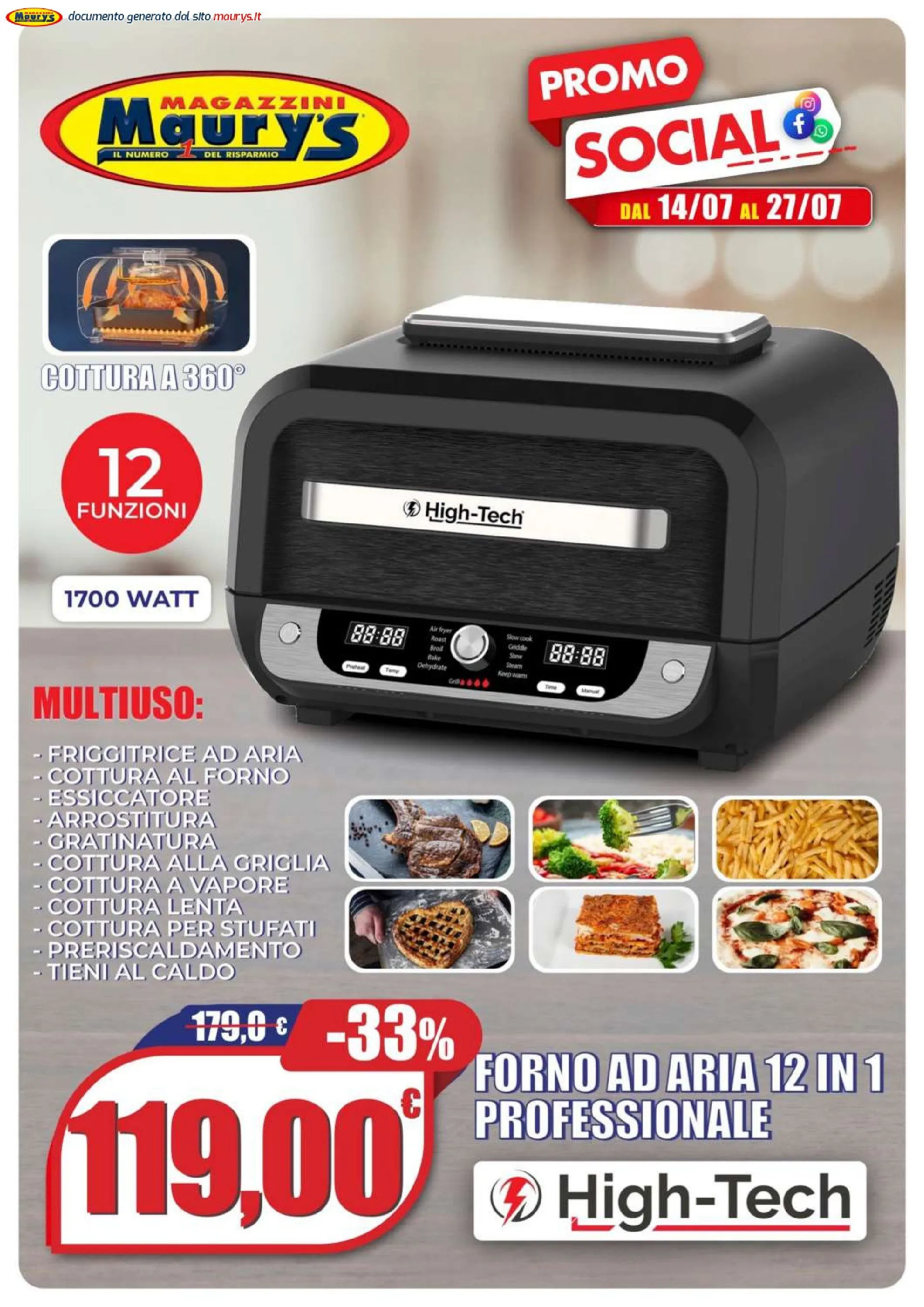 Volantini Maury's da 14 luglio a 27 luglio di 2025 - Pagina del volantino 2