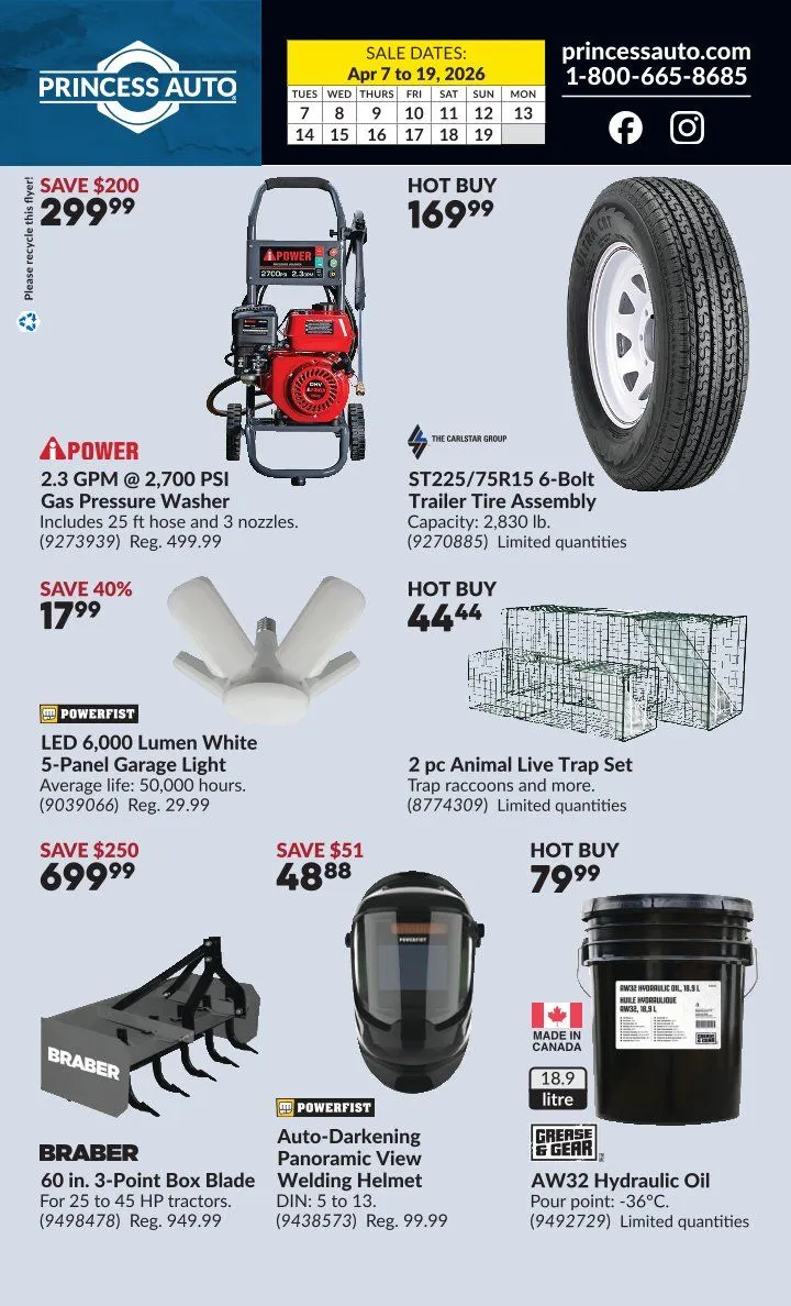 Princess Auto Sales from April 7 to April 19 2026 - flyer page 2