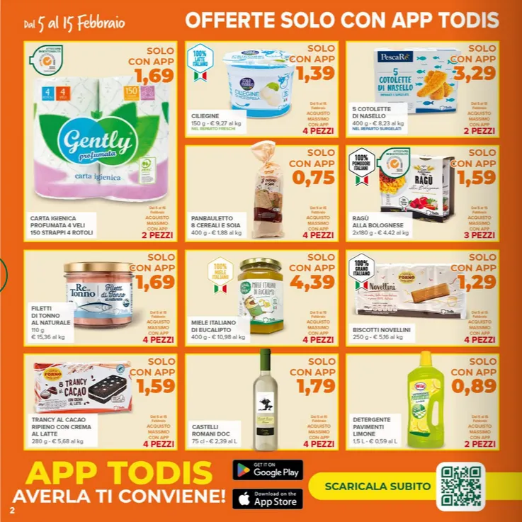  Volantini Todis da 5 febbraio a 15 febbraio di 2026 - Pagina del volantino 2