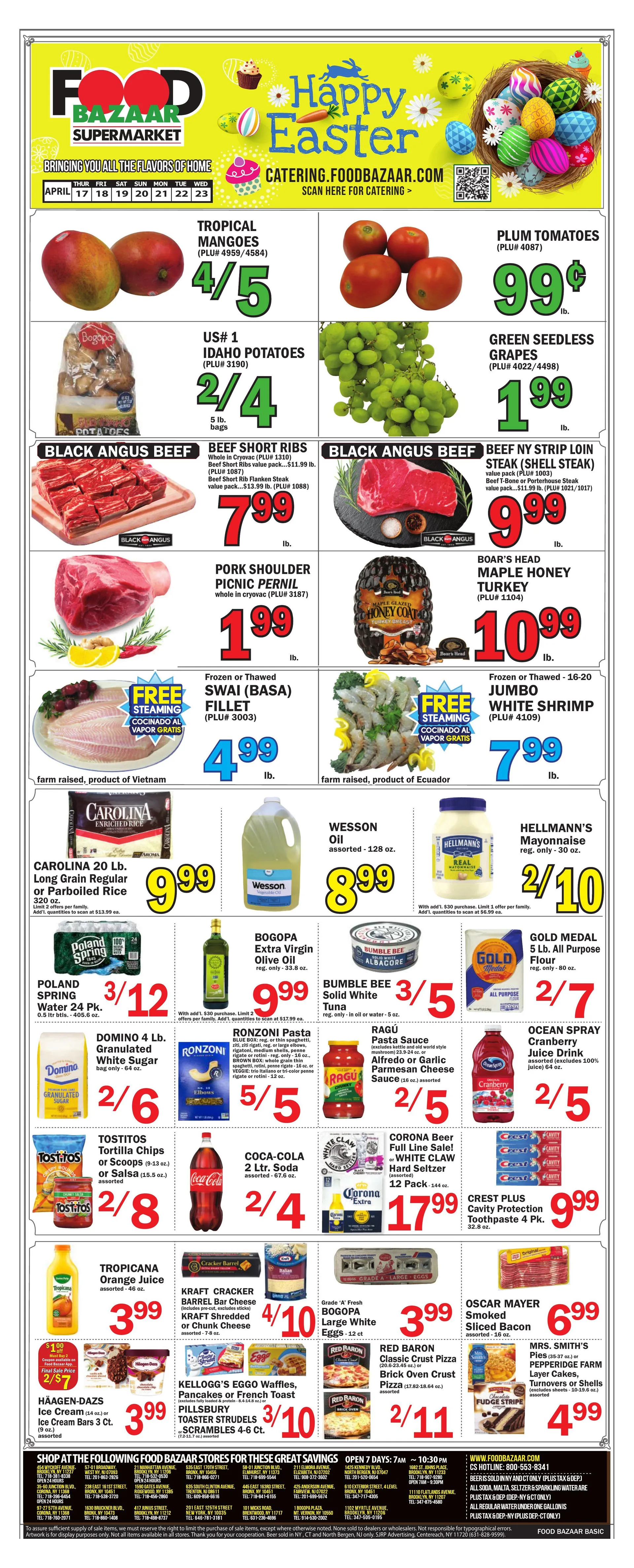 Weekly ad Food Bazaar Sales from April 17 to April 23 2025 - Page 1