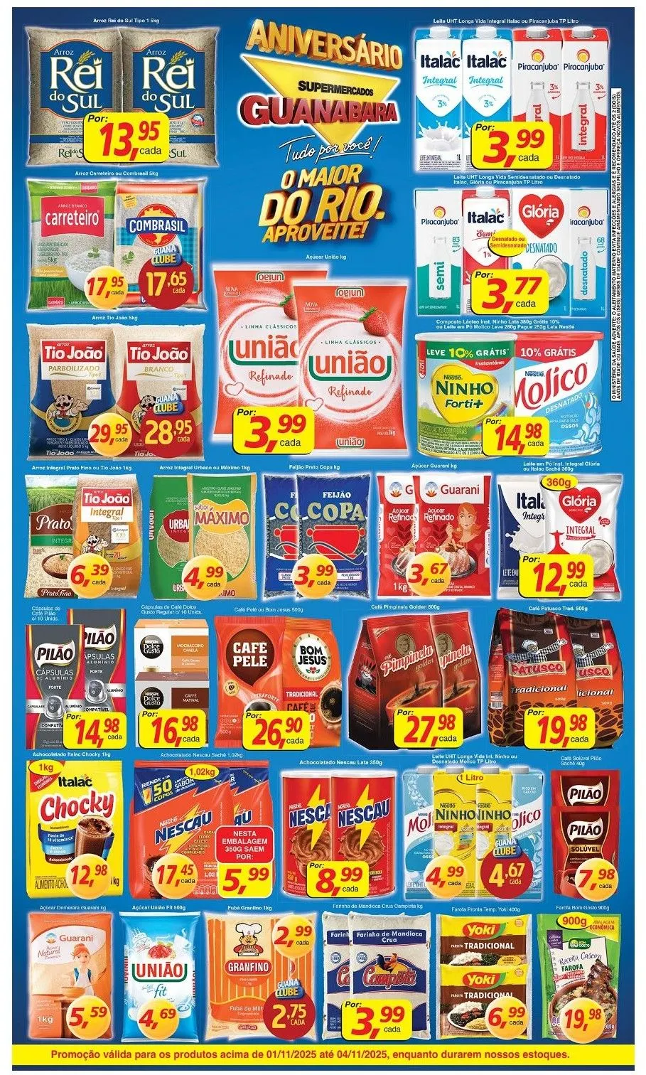 Encarte de Folhetos Supermercados Guanabara  1 de novembro até 4 de novembro 2025 - Pagina 2