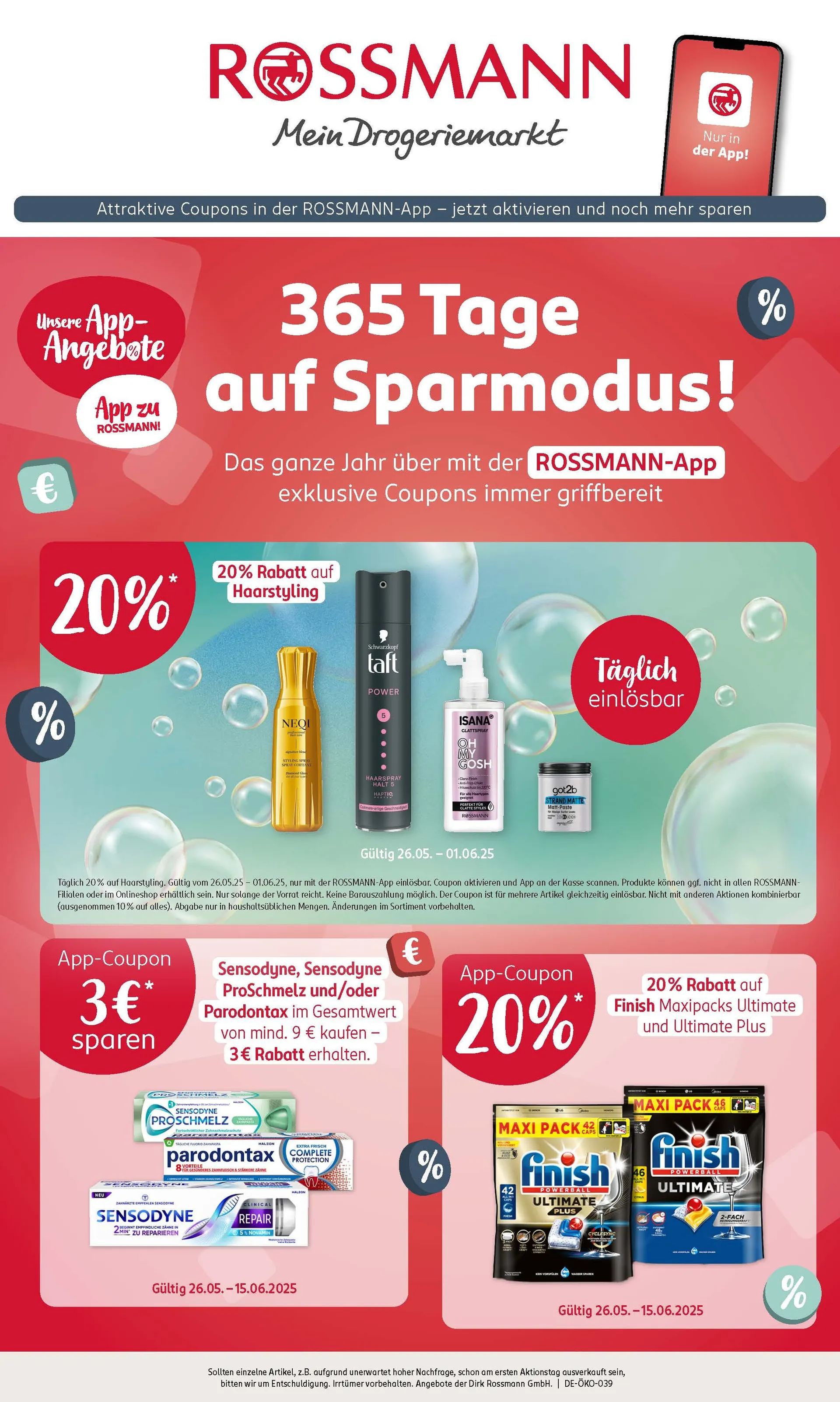 Rossmann Prospekte von 26. Mai bis 15. Juni 2025 - Prospekt seite 1