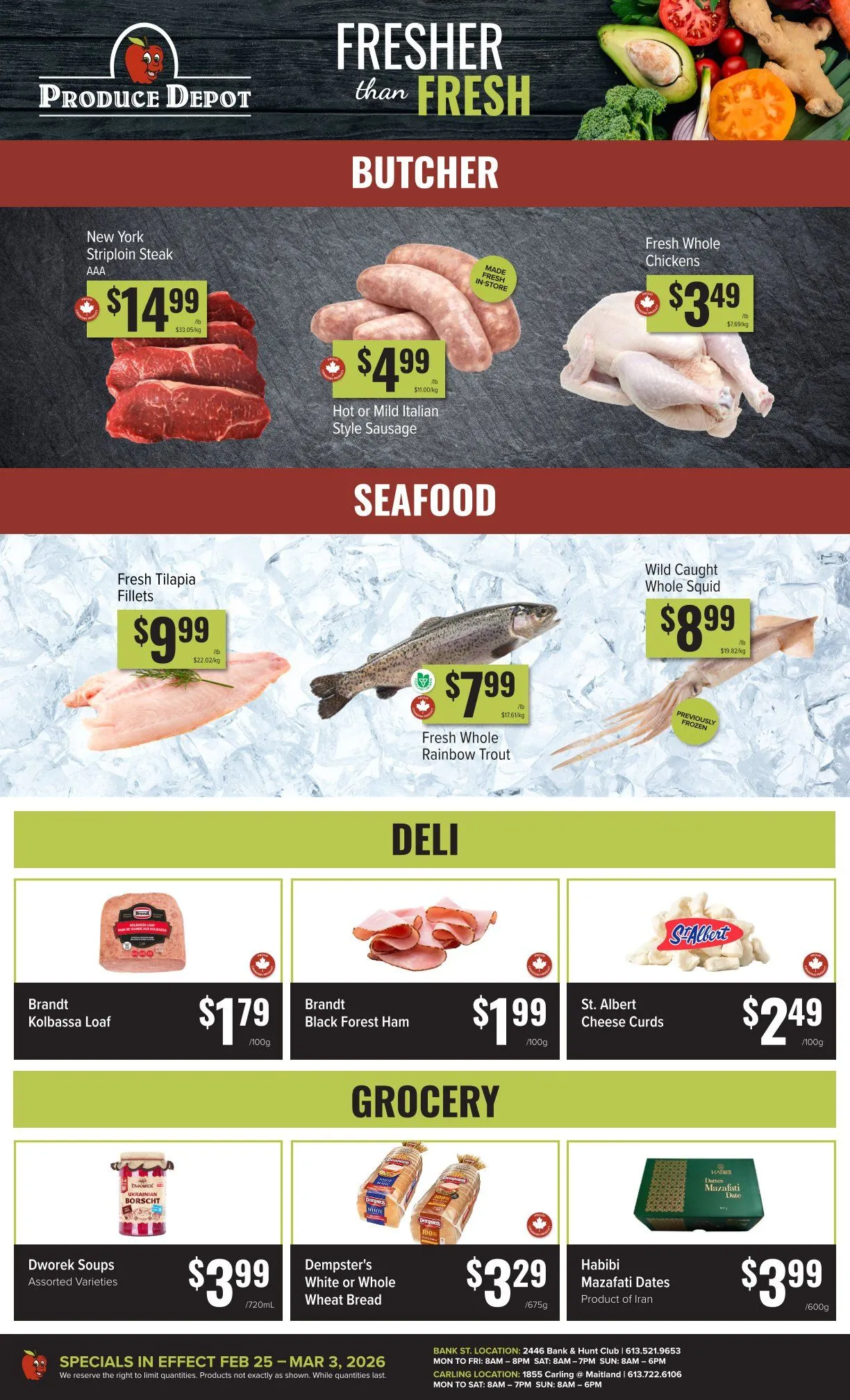 Produce Depot Sales from February 25 to March 3 2026 - flyer page 2