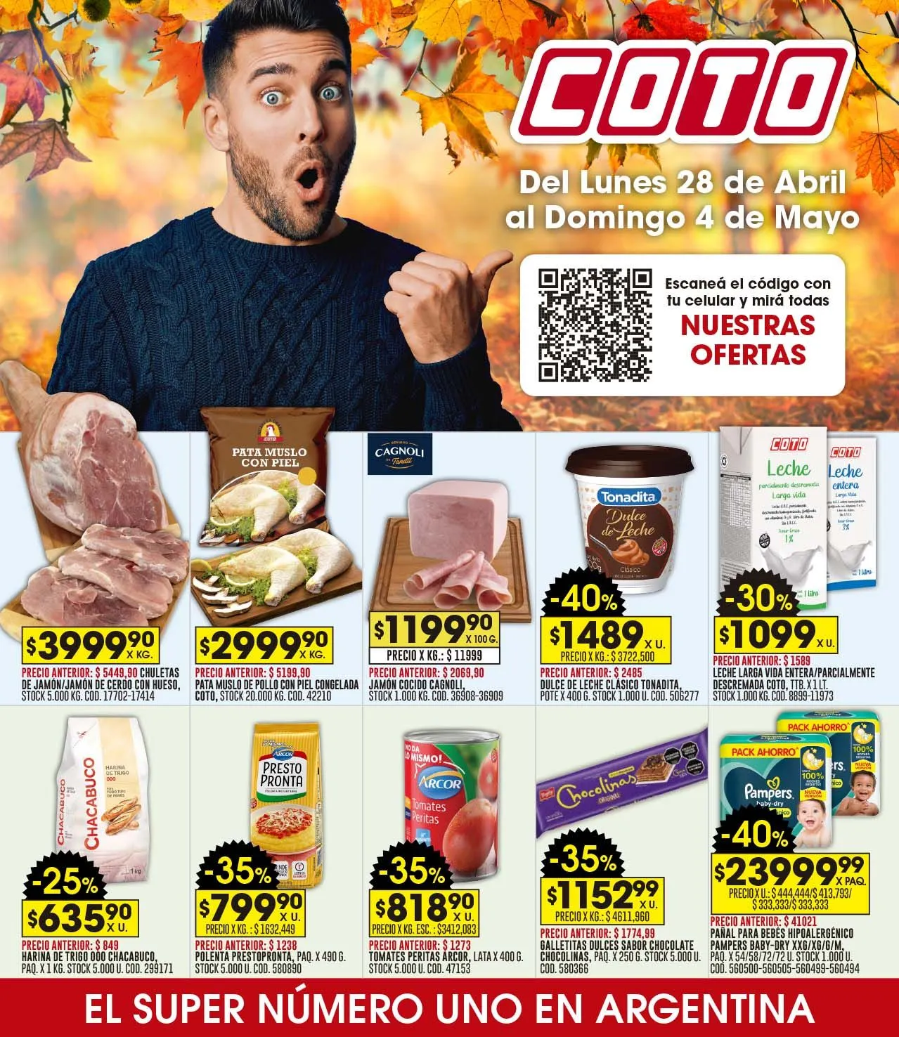 Ofertas de Coto Descuentos semanales 28 de abril al 5 de mayo 2025 - Página 1 del catálogo